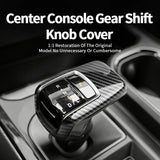 For Chevrolet Silverado (2022-2023) Carbon Fiber Center Console Gear Shift Knob Cover Car Interior Accessory OEM
