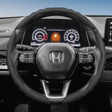 Breathable Leather Steering Wheel Cover for Honda