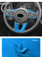 For Kia K3 Forte Cerato (2019-2021) Steering Wheel Cover + Gear Shift Boot Interior Tuning Accessory Set