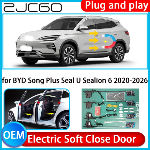 Electric Soft Close Door Kit for BYD Song Plus Seal U 2020-2026 Car Interior Accessory ZJCGO