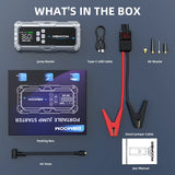 1000A/1500A PEAK Car Jump Starter, Jump Starter With Air Compressor, Peak Battery Jumper Starter Portable, Jump Box For Car Battery