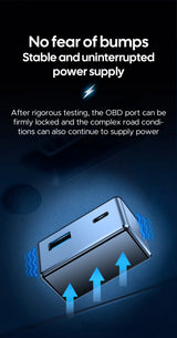 OBD Charger for Tesla with IOS 2in1 Cable