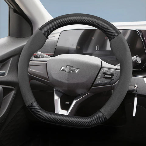 Suede Matte Carbon Fiber Wheel Cover for Chevrolet Tahoe Car Interior Accessory Hocasen