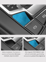 For Audi A5 F5 A4 S4 S5 B9 Sport 2016+ Handbrake Button Knob Trim Sticker Car Interior Accessories Made of Alcantara Car supp