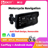 6.86" CarPlay Moto GPS for Universal Motorcycles Android Head Unit EKIY