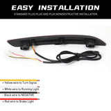 3-in-1 LED Rear Bumper Reflector for Honda Accord 23 LED Ambient Light MAGIC COLORM