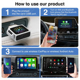 Mini Wireless CarPlay Android Auto Adapter Dongle CarPlay Adapter AKAMATE