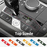 Top Suede Gear Shift Knob Panel Cover Trim Frame Sticker for BMW Series