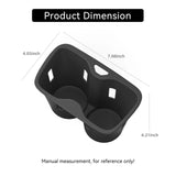 For BYD Sealion 7 2025+ Water Cup Holder Insert Cup Box Shock-Absorbing Tray TPE Tidying Auto Interior Accessories Drinks hol
