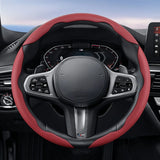 Universal Breathable Leather Steering Wheel Cover