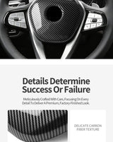 For BMW G-Chassis Carbon Fiber Car Steering Wheel Airbag Trim Protection Cover