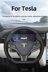 Carbon Fiber Leather Cover for Tesla Model 3 Y X S Car Interior Accessory Hocasen