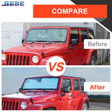 Window Sunshade Foil for Jeep Wrangler JK 2007-2017 Car Interior Accessory HEBE