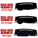 Premium Dashboard Sunshade Mat for Roewe i5 MG5 2018–2026 Dashboard Mat CATUSIKI
