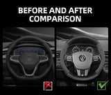 Matte Carbon Fiber Wheel Cover for VW Golf Car Interior Accessory Hocasen