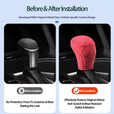 Made of Silicone For Toyota Highlander (2017-2021) Car Control Gear Shift Knob Boot Cover Car Interior Accessory OEM