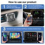 2IN1 Wireless CarPlay Adapter for Universal Vehicle