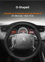 Carbon Fiber Steering Wheel Cover for Citroen C3