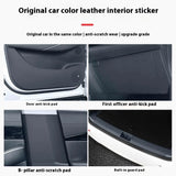 For Geely EX5 Galaxy E5 2024 2025 2026 Car Door Kick Pad Anti Scratch Guard Rear Trunk Protector Leather Interior Accessories
