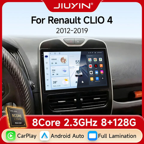 10-Inch Android 15 Head Unit for Renault Clio 4 and ZOE Android Head Unit JIUYIN