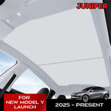 For Tesla New Model Y Launch 2025 Juniper Sunshade Roof Never Sag Nano Ice-Crystal Coatings Heat Insulation Glass Sun Shade E