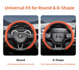 Premium Suede Steering Wheel Cover for Skoda Models