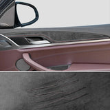 BMW X3 X4 Door Inner Handle Decorative Trim Frame Sticker 4Pcs Alcantara Car Interior Accessory NONE