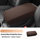 Suede Leather Armrest Cover for Honda CR-V 2023