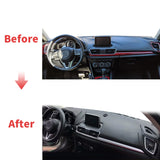 Custom Leather Dashboard Cover for Mazda 3 Axela 2013–2018 Dashboard Mat OEM