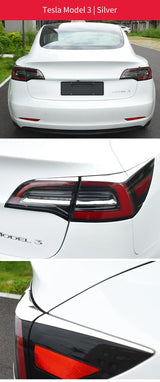 Stainless Steel Rear Light Trim for Tesla Model 3