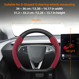 Steering Wheel Cover Matte Carbon for Tesla Model 3