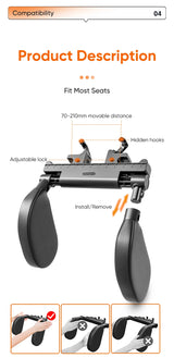 Long-Distance Travel Comfort Adjustable Car Headrest with Waterproof PVC Leather