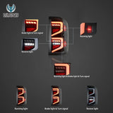 LED Tail Lights Sequential for Chevy Silverado 2014-2018 Car Interior Accessory vland