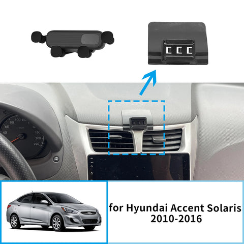 Wireless Charging Smart Phone Mount for Hyundai Accent 2010–2016 Car Phone Holder CATUSIKI