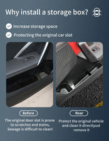 ABS Front Door Handle Storage Box for BMW X1 & X2 Car Interior Accessory OEM