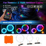 RGB Atmosphere Light Tweeter Speaker App Control Car Kit