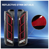 Smoked LED Tail Lights for Toyota Hiace 2005-2018 LED Ambient Light MAGIC COLORM