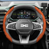 Breathable Wave-Shaped Steering Wheel Cover for Dacia