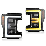 LED Headlights Sequential DRL for Ford Super Duty 17-19