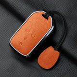 Metal and Leather Car Key Case Cover for Honda CRV and Civic Models