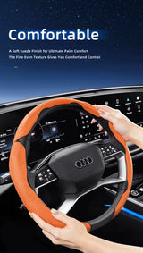 Sports Suede Split Steering Wheel Cover for Opel Models