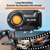 Dashcam 2K HD Waterproof for Universal Motorcycles Dashcam AKAMATE