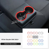 Cup Holder Trim Ring Rear for Chrysler 300C Charger Car Interior Accessory HEBE