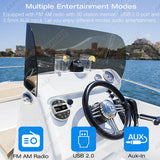Marine Radio Bluetooth MP3 Waterproof for UTV ATV Boat Car Interior Accessory AKAMATE