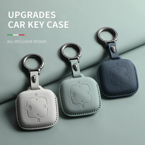 Leather Car Key Case Cover for Zeekr 7X Original Car Color Key Bag Cover Protection Car Interior Accessory OEM/Original