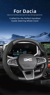 Sports Suede Snap-On Wheel Cover for Dacia Sandero Duster Car Interior Accessory Hocasen