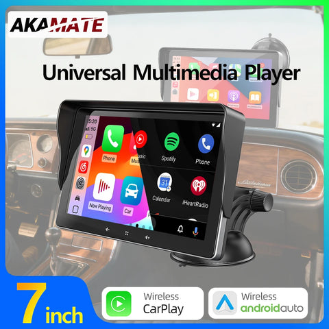 7-inch Wireless CarPlay Monitor for Universal Cars Android Head Unit AKAMATE