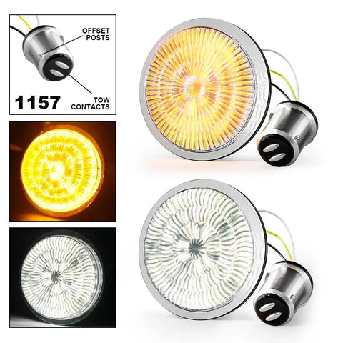Motorcycle 1157 Front 1156 Rear LED Turn Signal For Harley Davidson Street Glide Road King Softail Electra Heritage Dyna Fatb