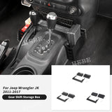 Gear Shift Storage Box for Jeep Wrangler JK 2011-2017 Car Interior Accessory HEBE
