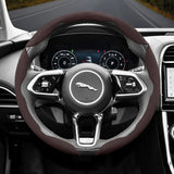 Segmented Suede Steering Wheel Cover for Jaguar XF XE